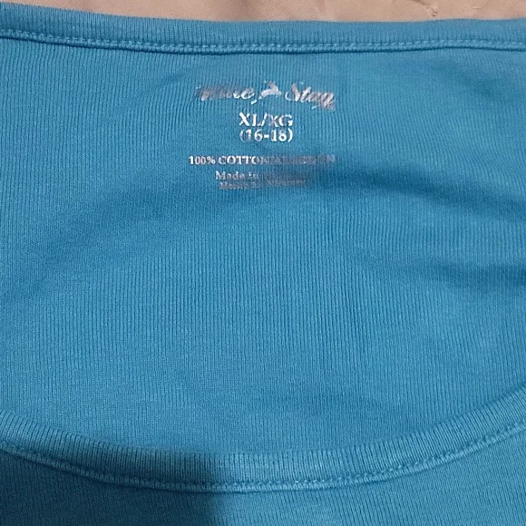 George Women's Teal Long Sleeve Top - Picture 2 of 3